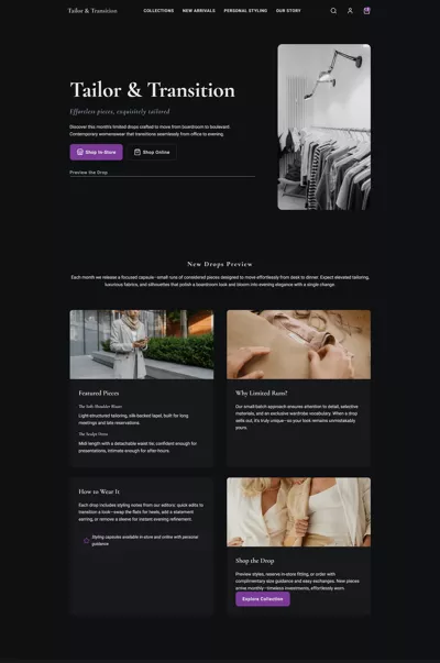 Tailor website thumbnal